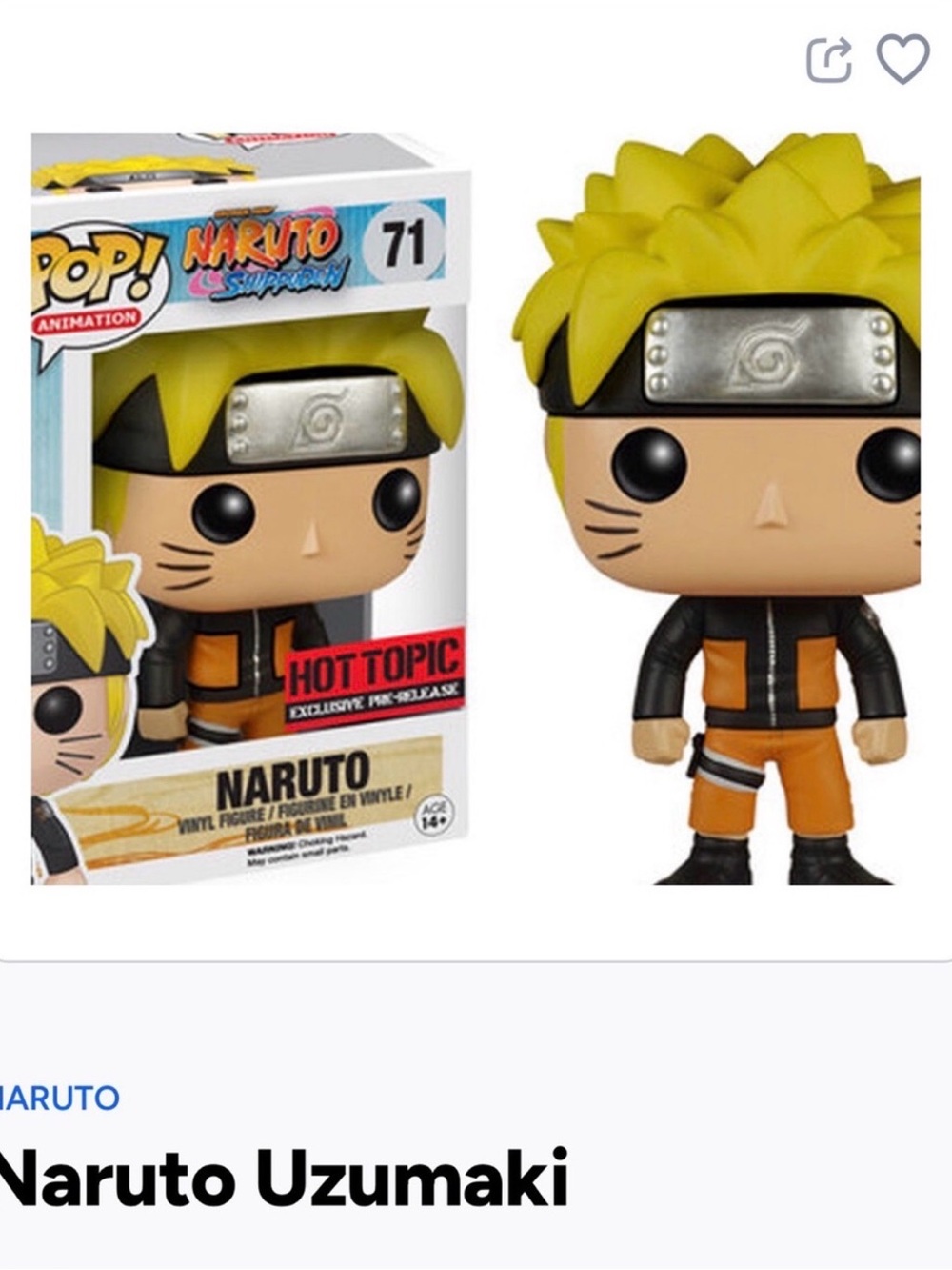 Naruto Funko Pop Figure- 71